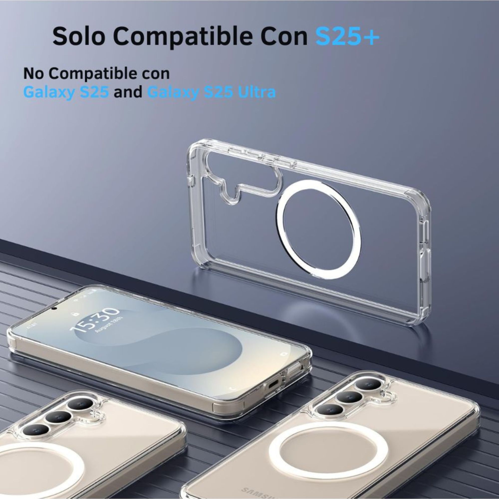Funda Aluminio Raptic Crystal Uso Rudo Magnetico Para Samsung S25 Plus 