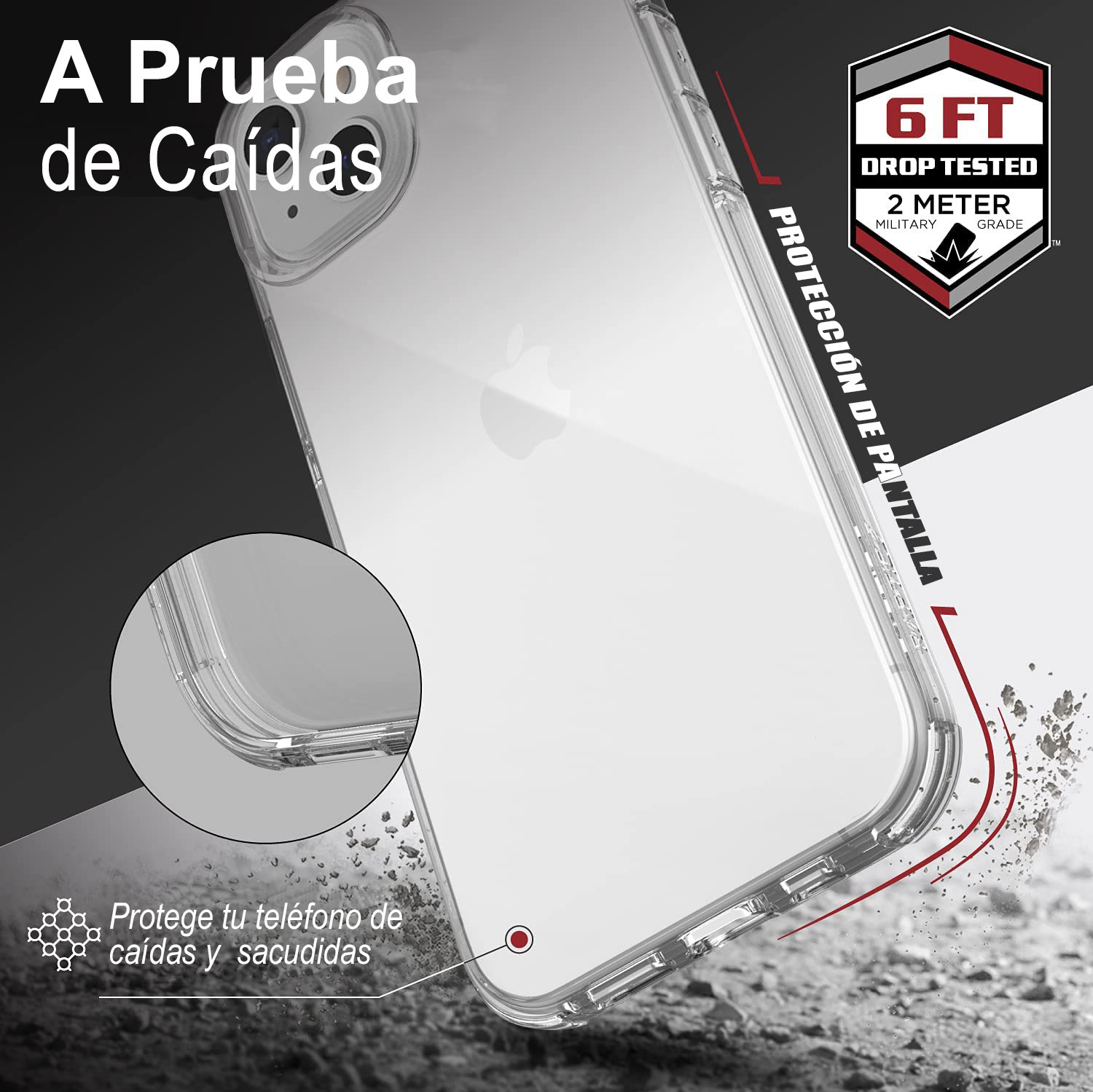 Funda Policarbonato Raptic Shield Uso Rudo Para iPhone 15 Plus 