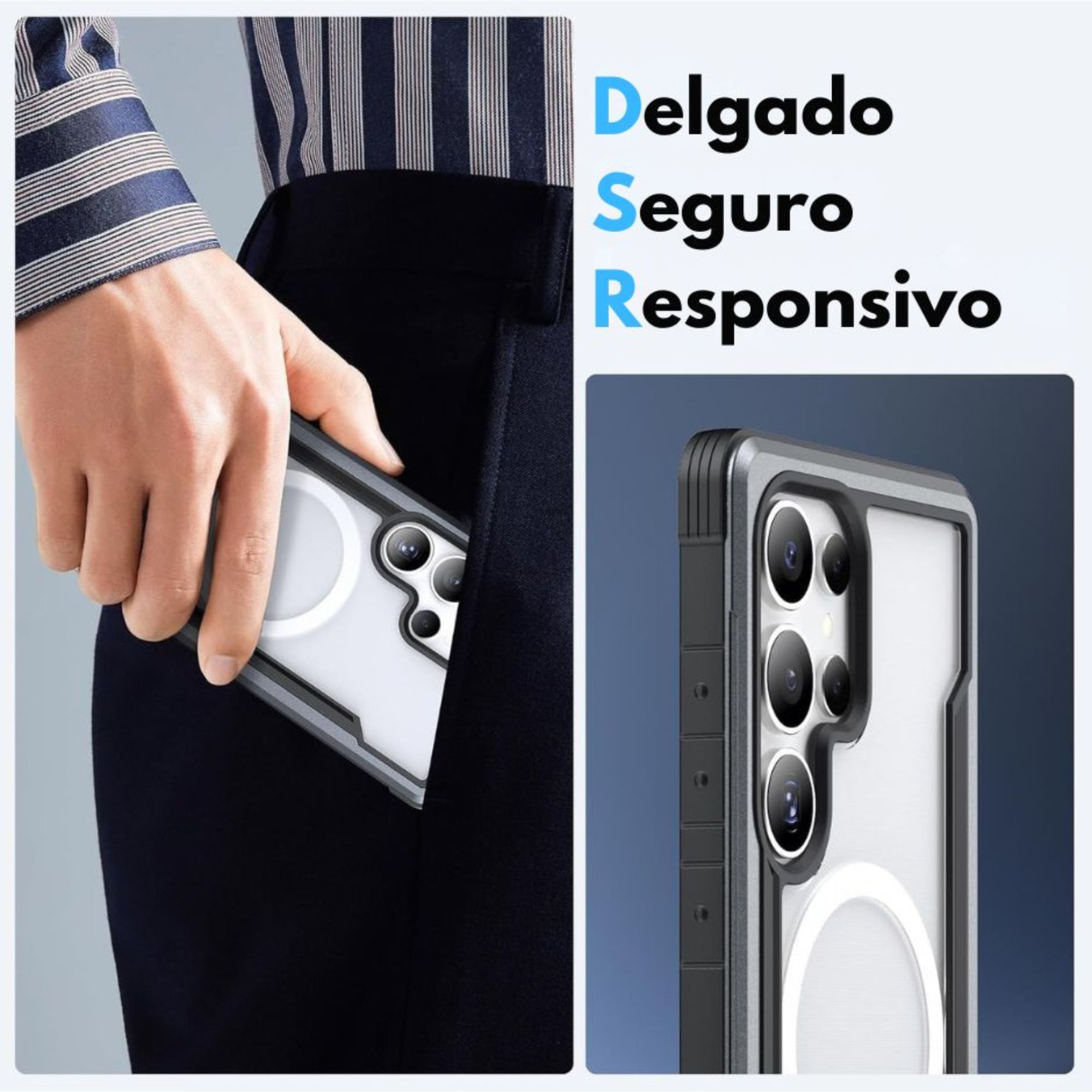 Funda Aluminio Raptic Shield Uso Rudo Magnetico Para Samsung S25 Ultra 