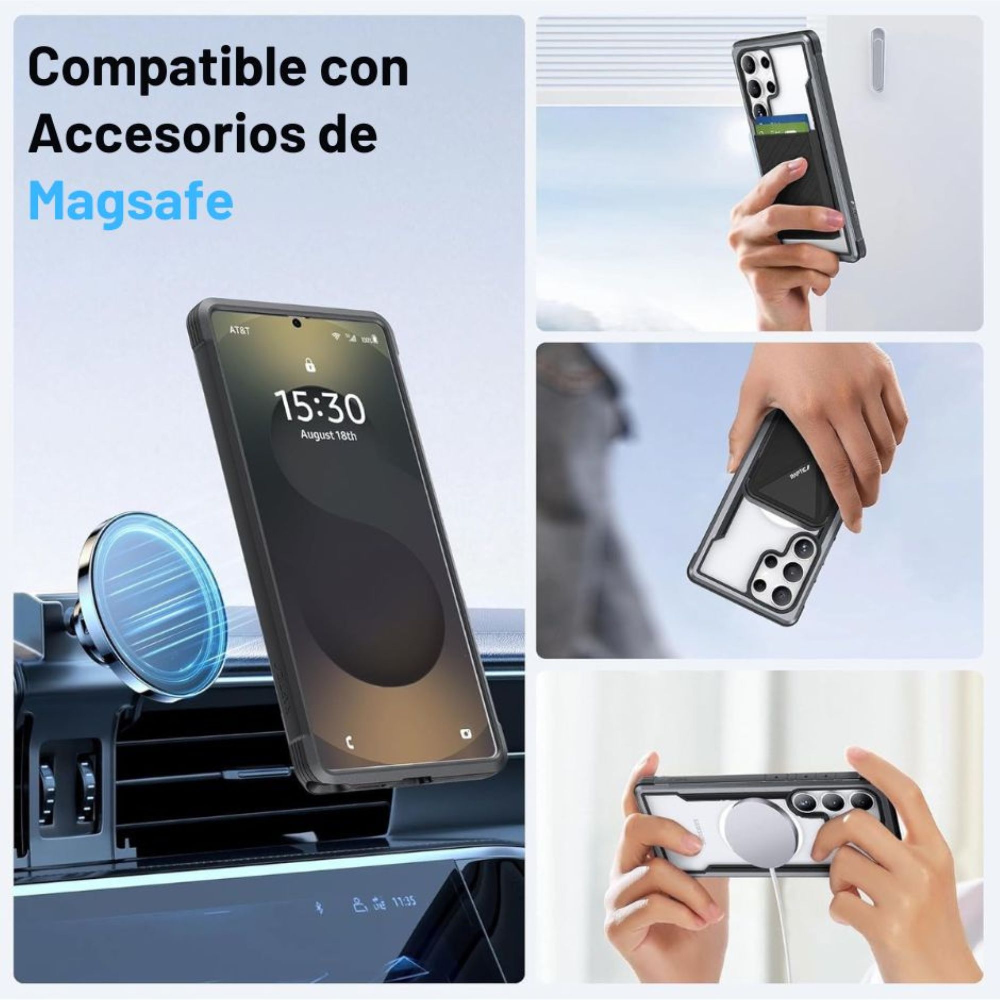 Funda Aluminio Raptic Shield Uso Rudo Magnetico Para Samsung S25 Ultra 