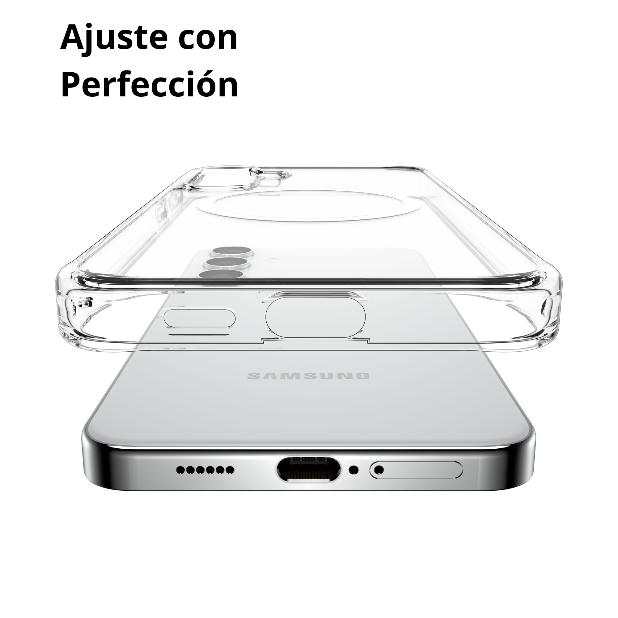 Funda Aluminio Raptic Clear Uso Rudo Magnetico Para Samsung S24 Plus