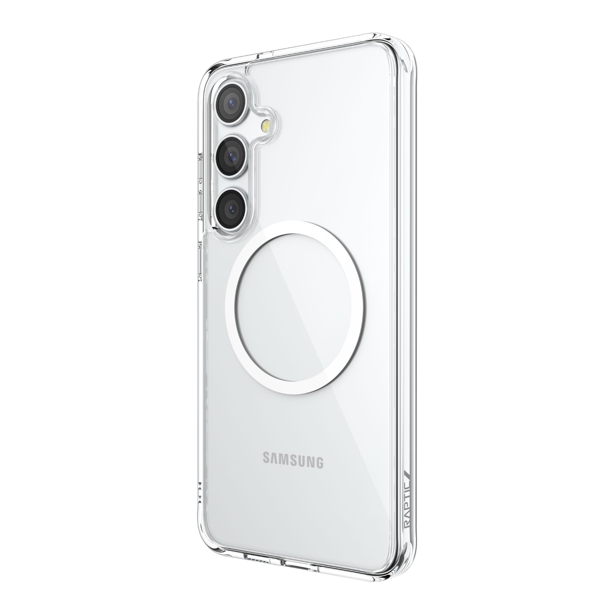 Funda Aluminio Raptic Clear Uso Rudo Magnetico Para Samsung S24 Plus