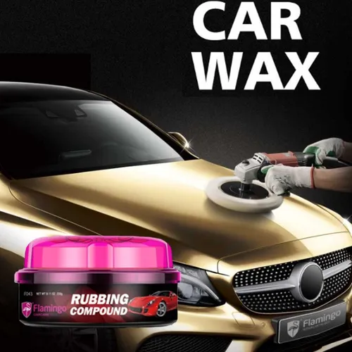 2 pz  Cera Para Pulir Flamingo Rubbing Compound Pasta Lata De 230g