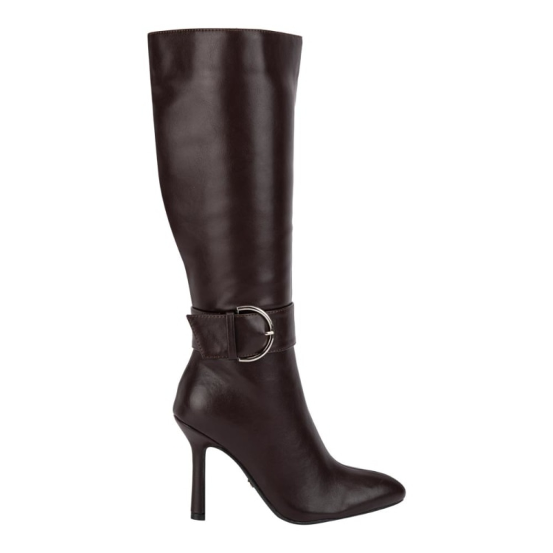 Bota de mujer, de vestir, larga, con hebilla, acabado napa, tacón alto ...