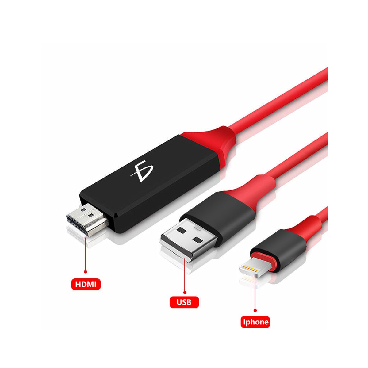 Cable Adaptador De Lightning A Hdmi Compatible Con Iphone Ipad