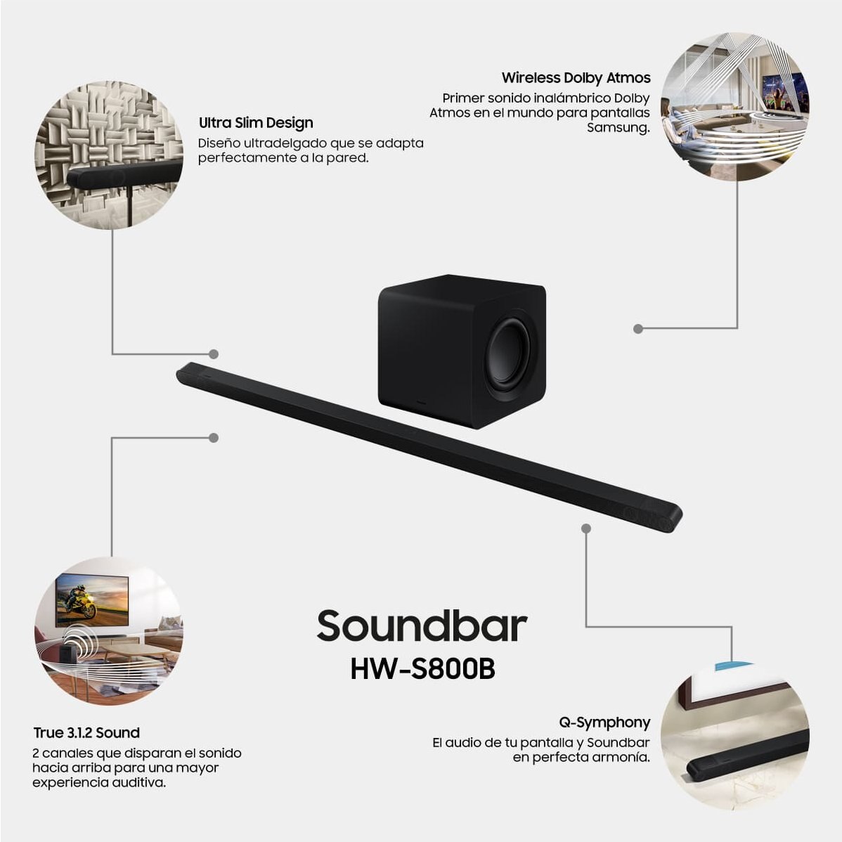 BARRA DE SONIDO 3.1"  BT MARCA SAMSUNG