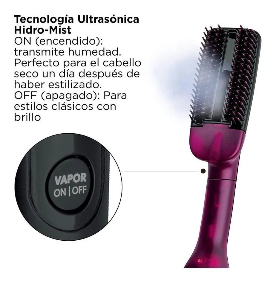 Cepillo Revlon RVDR5232LA1 con Tecnología Hydro Mist Morado