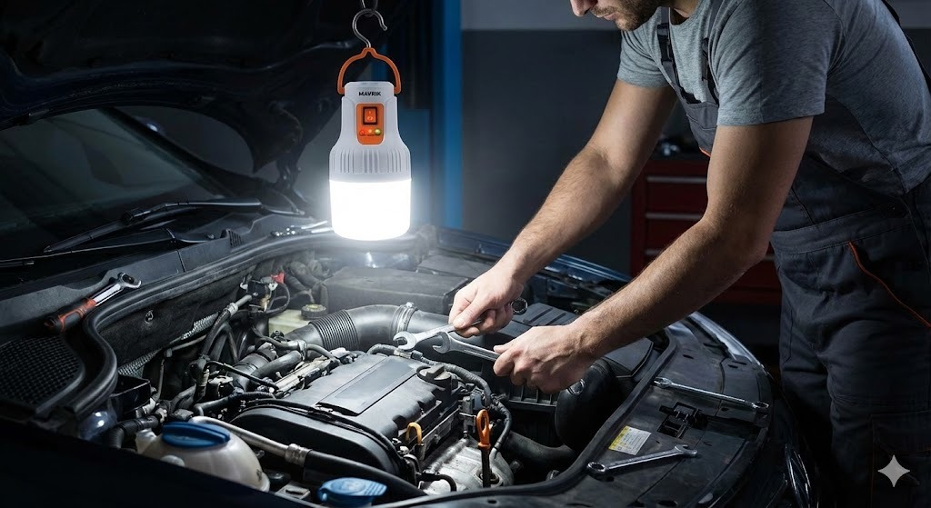 Foco LED Recargable 80W Mavrik 8968 – Alta Iluminación y Ahorro de Energía