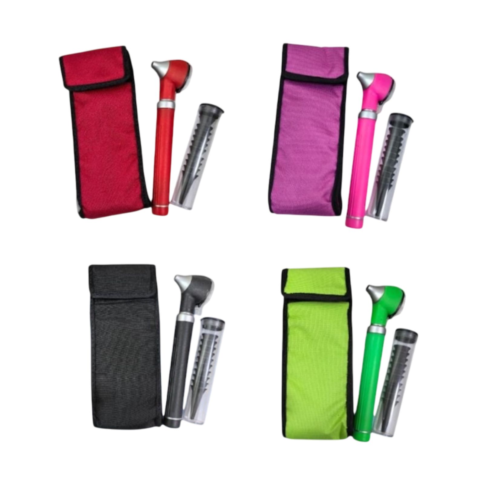 Otoscopio Medico Con Luz Led Y Fibra Optica Con Estuche