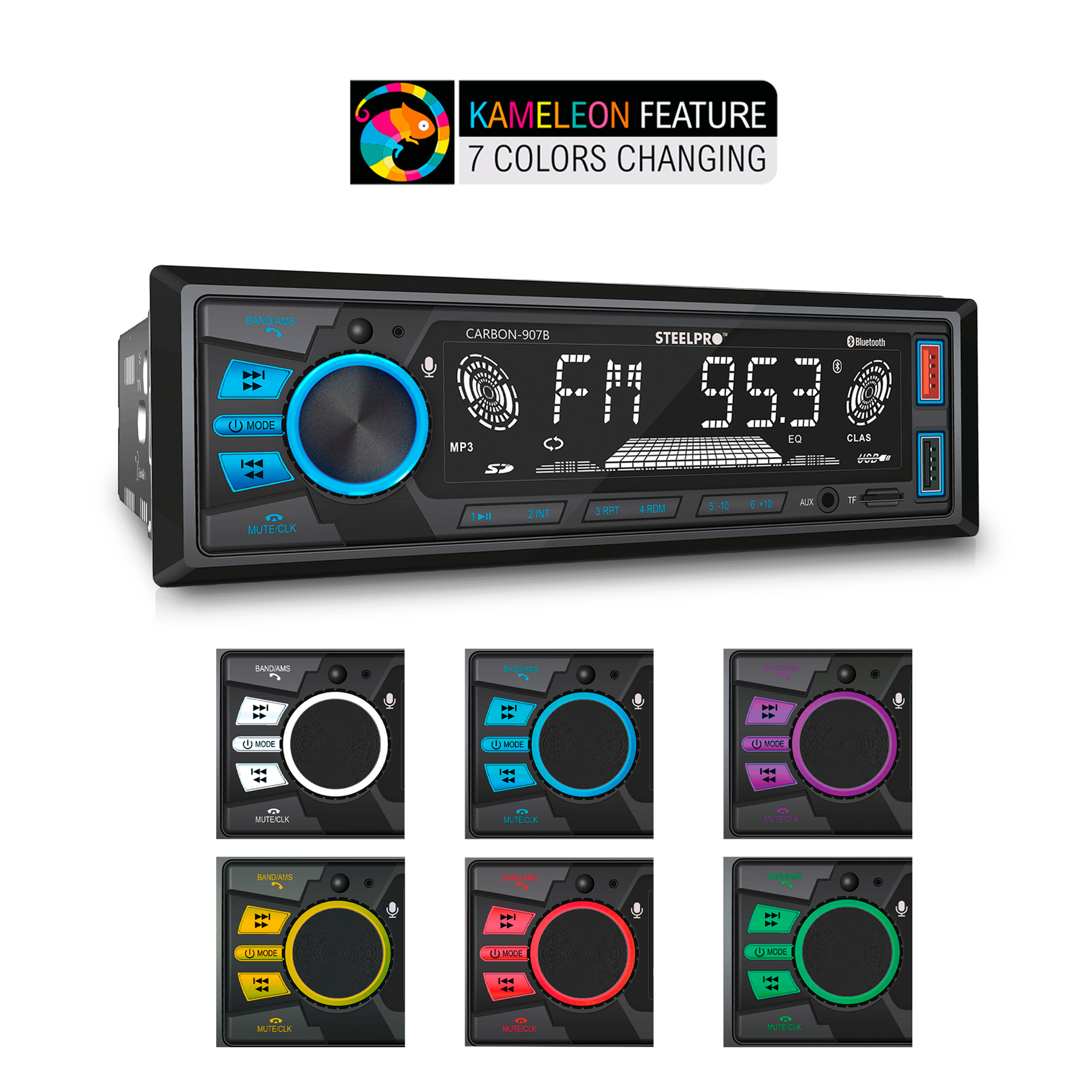 Autoestereo CARBON-903B STEELPRO