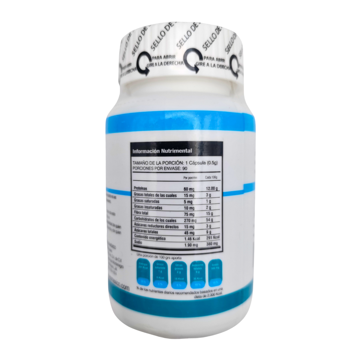 Pasiflora Valeriana 7 azahares Toronjil Tila Vitaminas B1 B6 B12 Ácido Glutámico Real XB Ives Evolution México 90 uds..