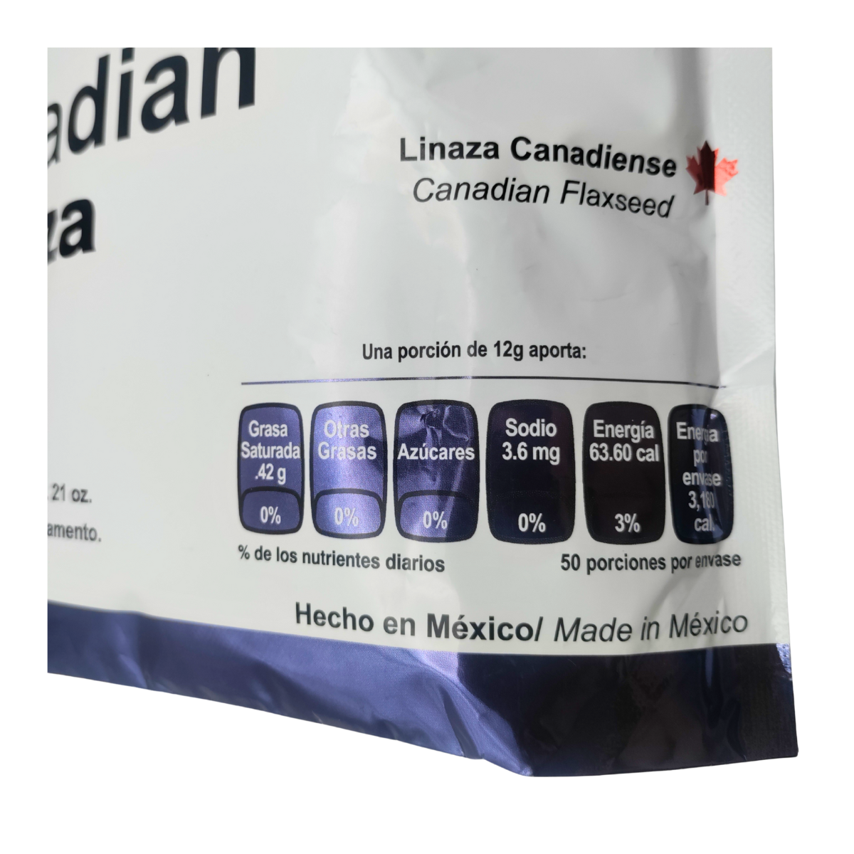 Canadian Ives Evolution México Linaza Canadiense Molida Cultivo Orgánico 600 Gr..
