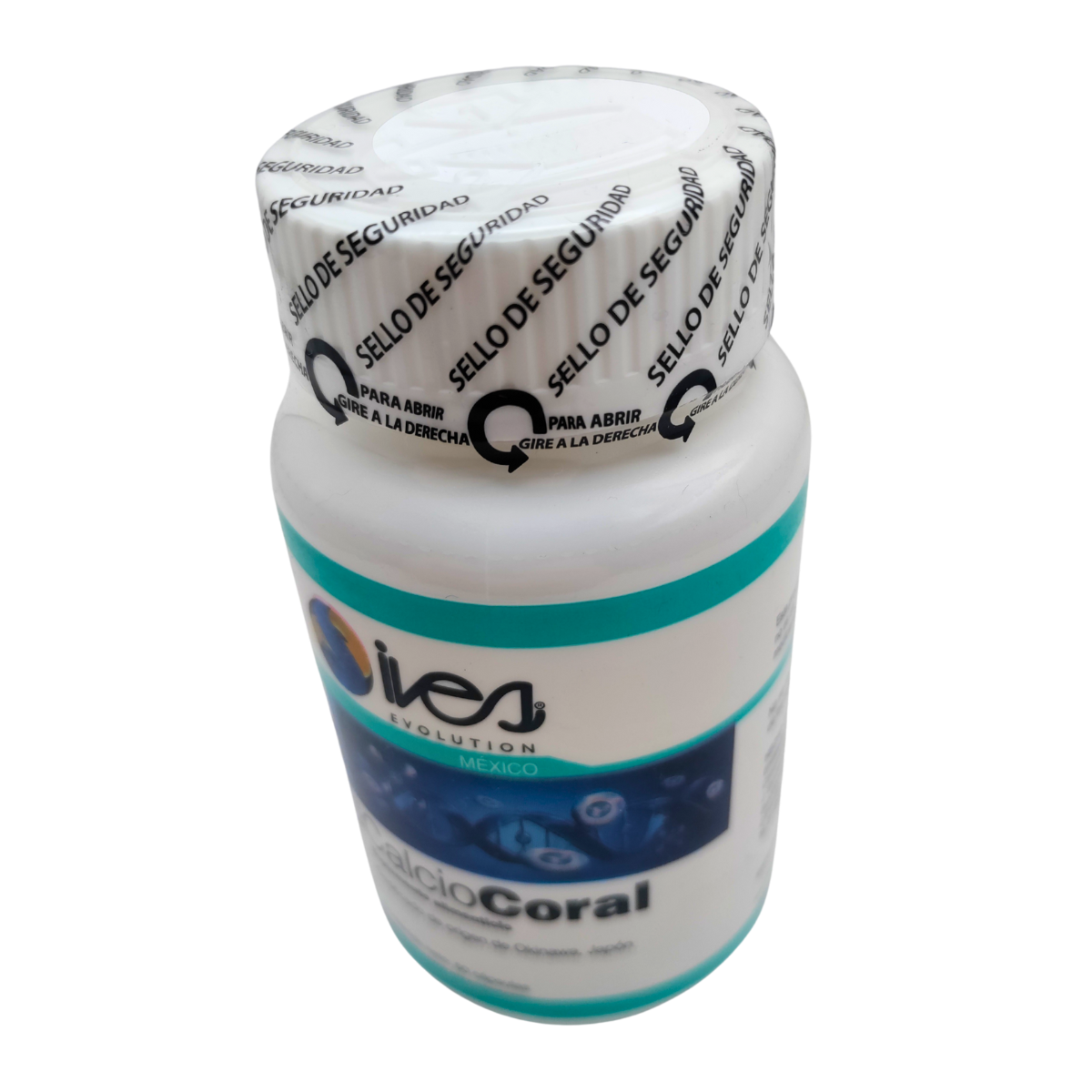 Calcio de Coral Ives Evolution Mexico con Certificado de Origen Okinawa Japón 60 Cáps..