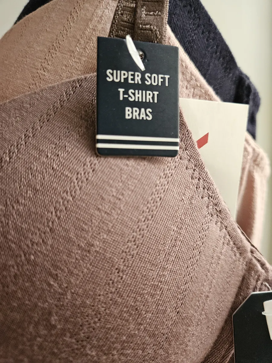 Set De 3 Brassiere Nautica, Talla 36c,copas Push Up,varillas