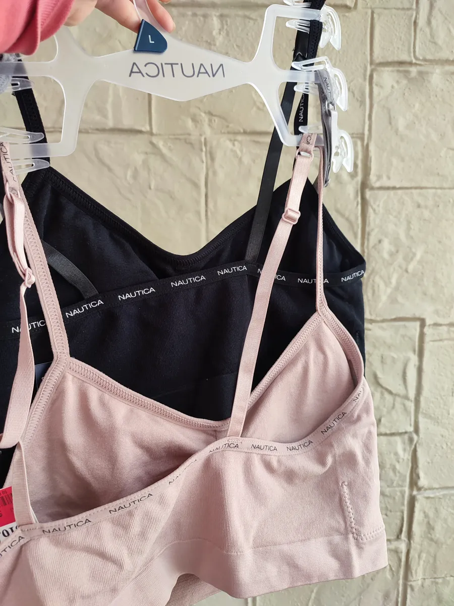 3 Bralette Nautica Intimates Mujer Adultos Talla Grande,tops, brassiere