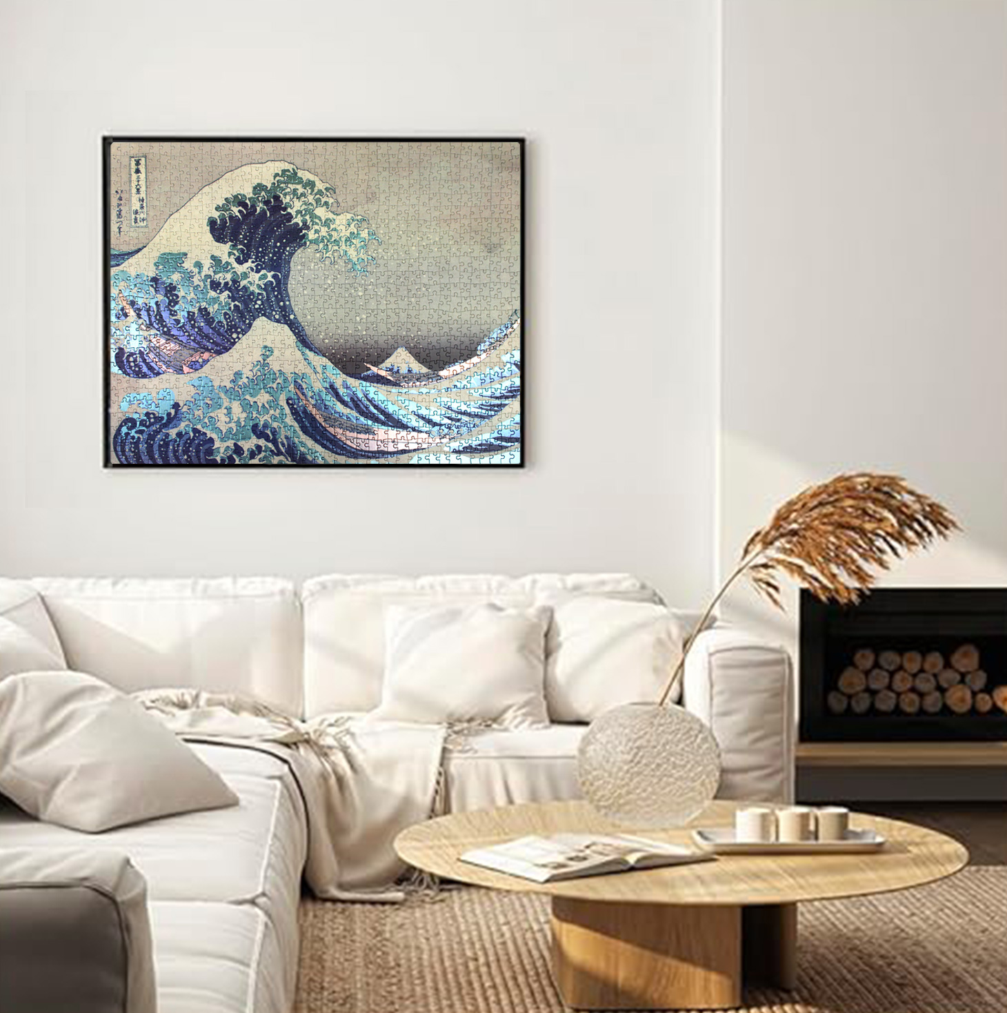 Rompecabezas Flink La Gran Ola 1000 Piezas Metalizado