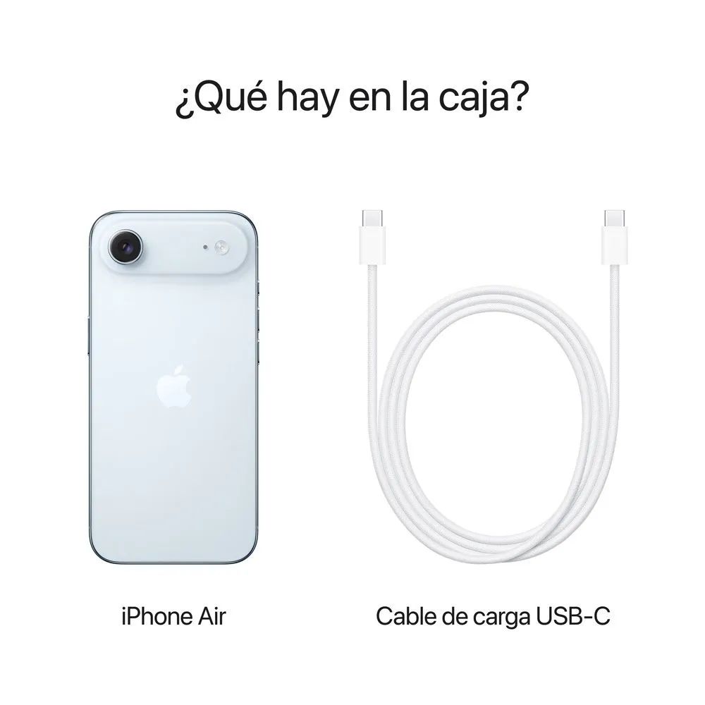Apple iPhone 17 Air 512GB Nuevo y Liberado Color Azul Cielo + CUBO C