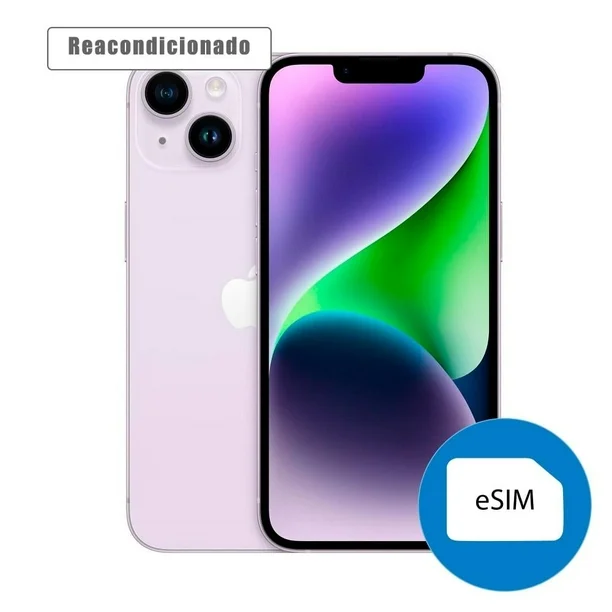 IPhone 14 lila 128 GB Reacondicionado Esim Libre de fabrica 