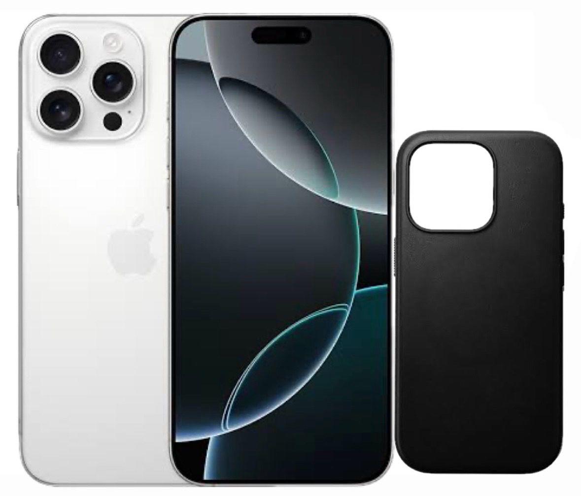 IPhone 16 PRO MAX Blanco  128 GB Reaconicionado Esim Libre de Fabrica + FUNDA