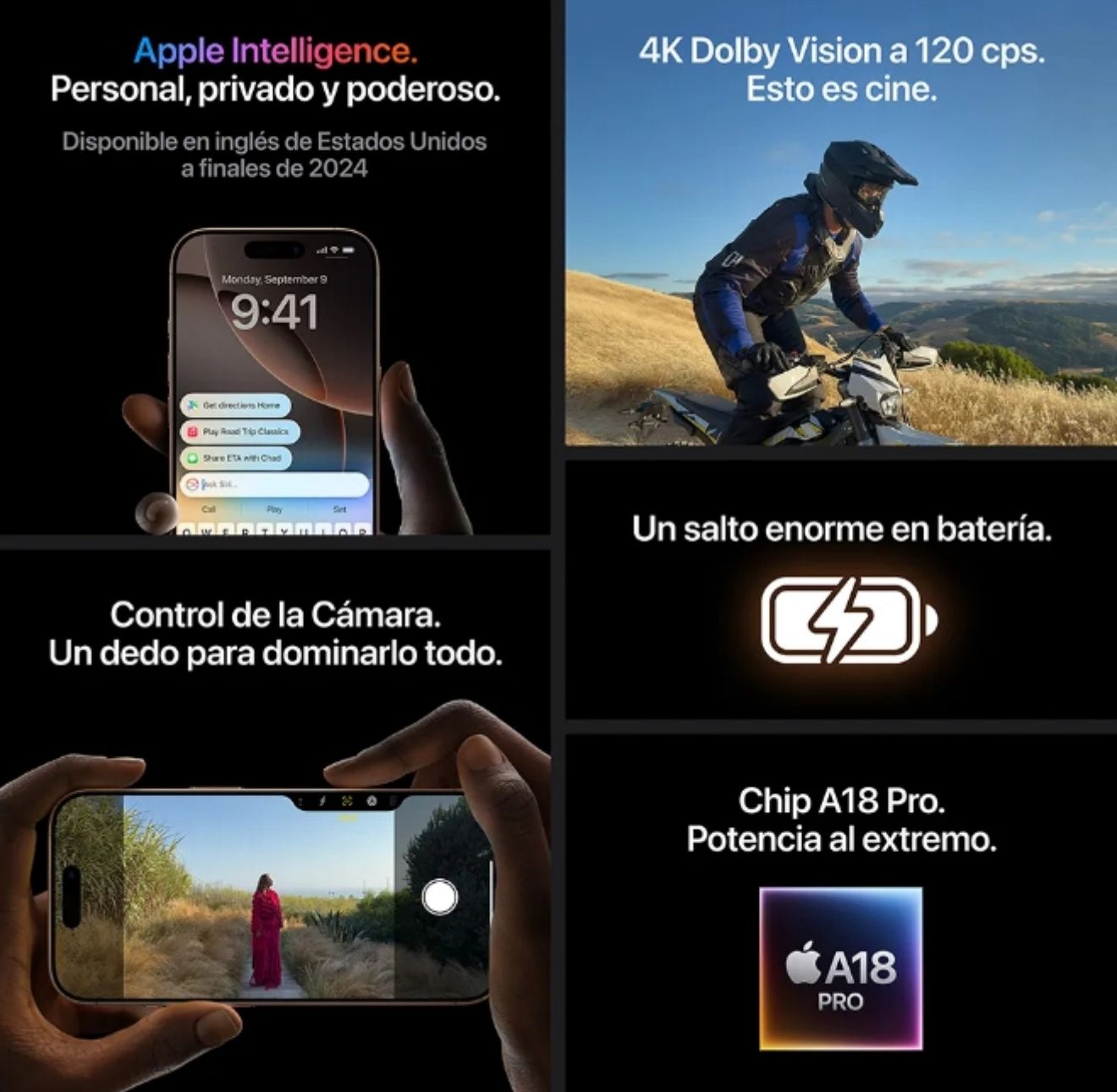 IPhone 16 PRO MAX Blanco  128 GB Reaconicionado Esim Libre de Fabrica + FUNDA