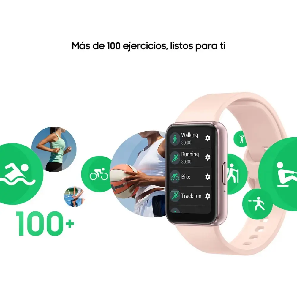 Samsung Galaxy Fit 3 – Smartwatch  Original deportivo AMOLED 1.6″, hasta 13 días, +100 modos