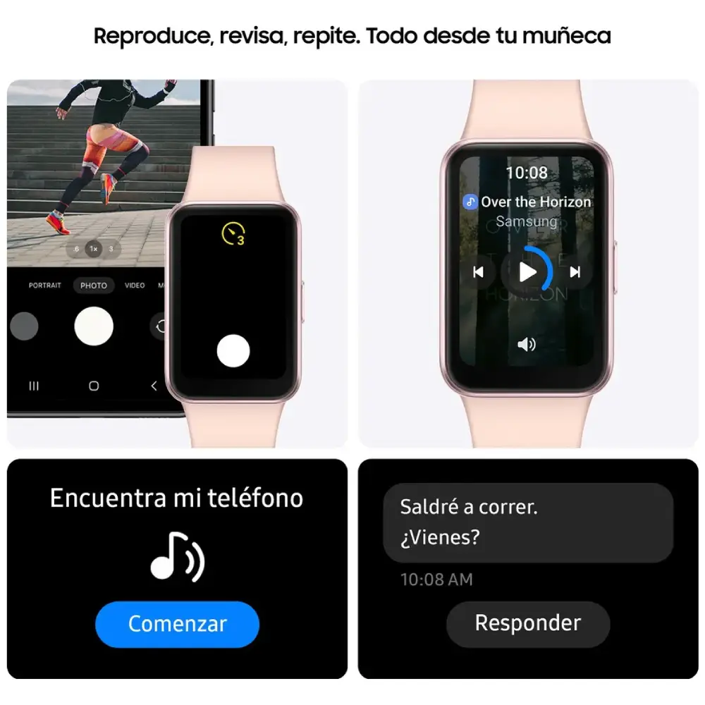 Samsung Galaxy Fit 3 – Smartwatch  Original deportivo AMOLED 1.6″, hasta 13 días, +100 modos