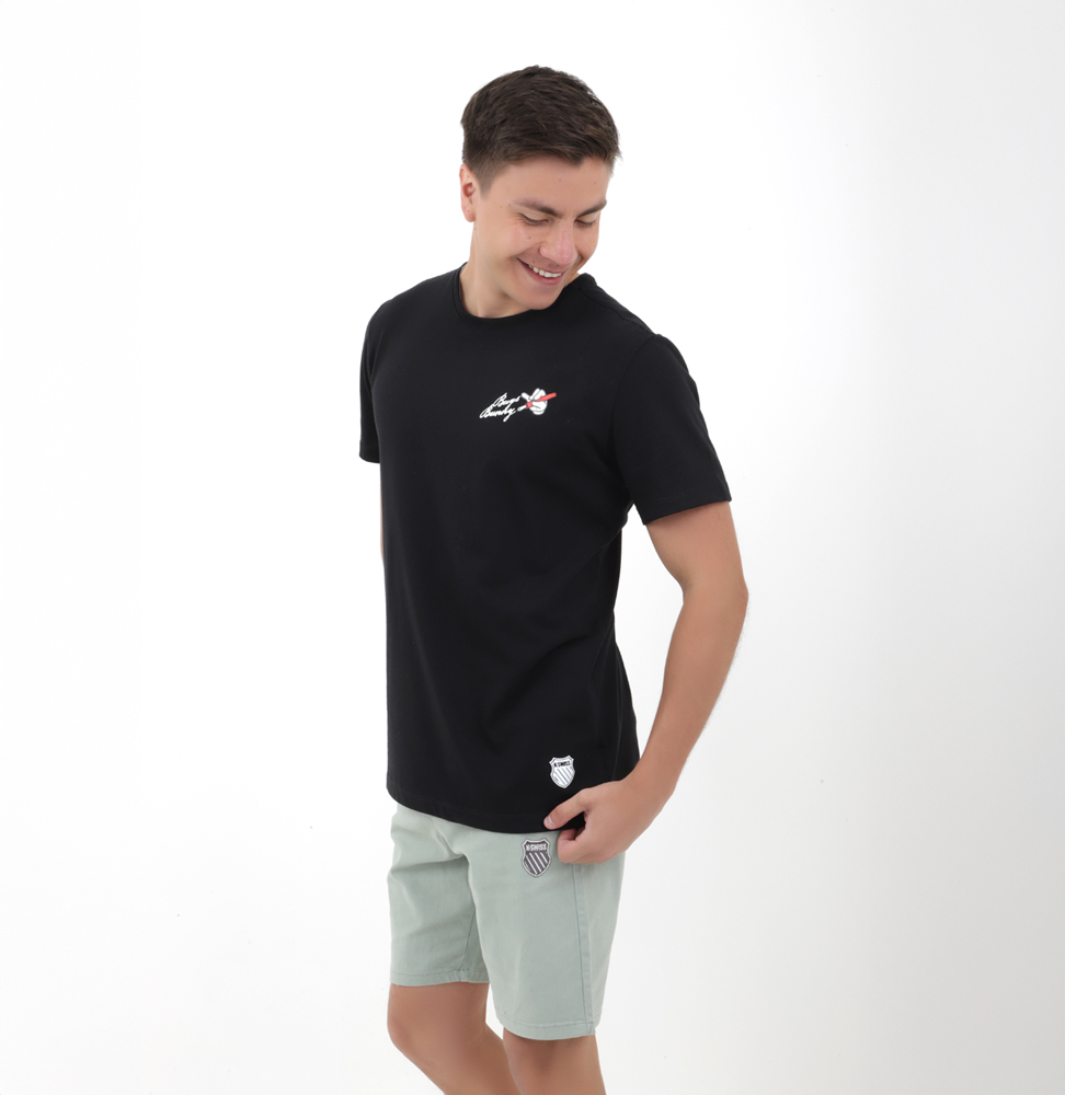 Playera K-Swiss LOONEY TUNES THATS  ALL FOLKS Para Hombre Color Negro