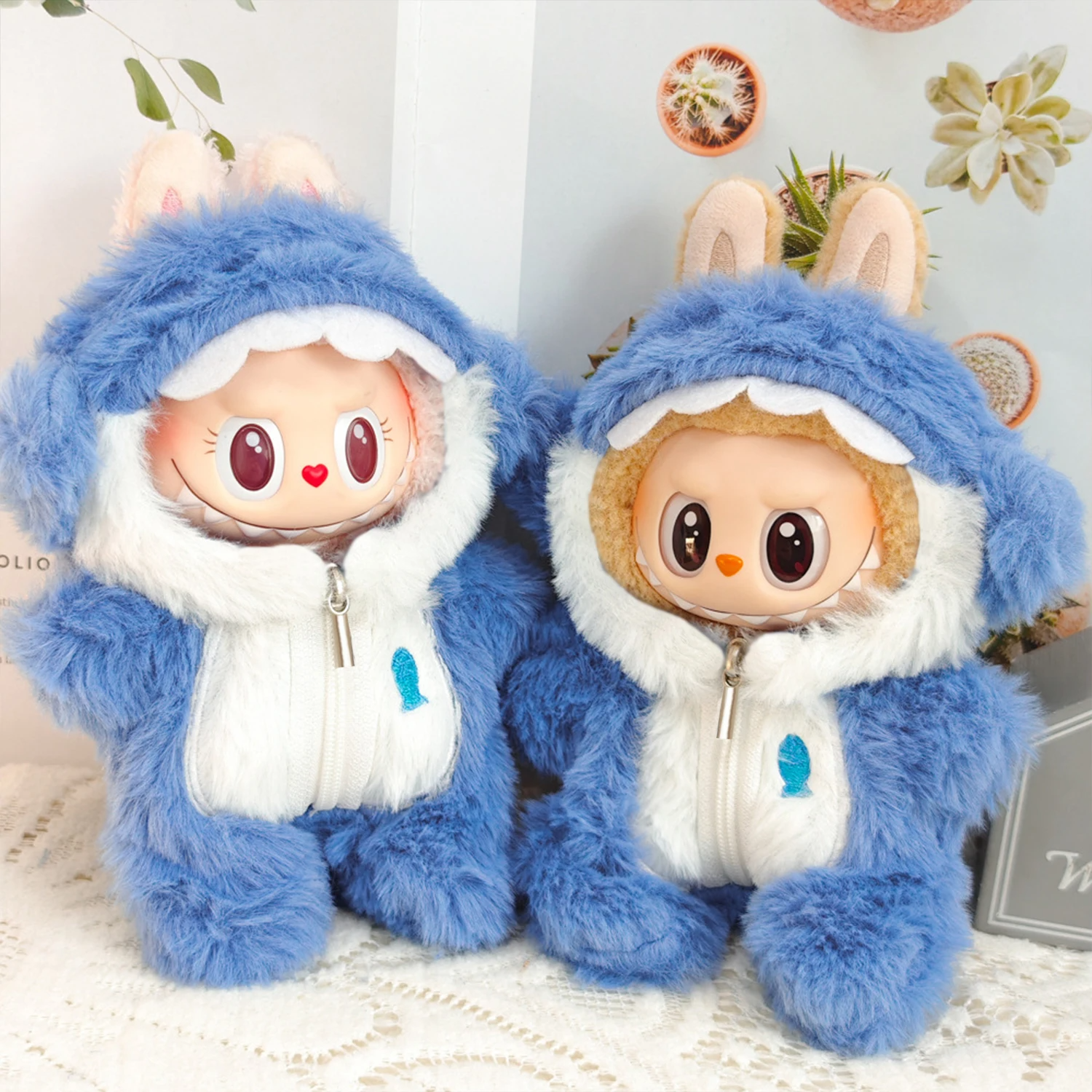 17cm Outfit de fresa para LABUBU, adecuado para la primera, segunda y 17cm Outfit de fresa para LABUBU, adecuado para la primera, segunda y