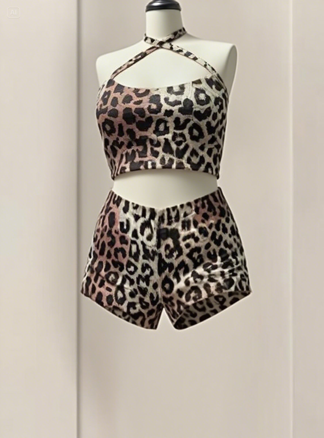 SHORT STRECH ANIMAL PRINT