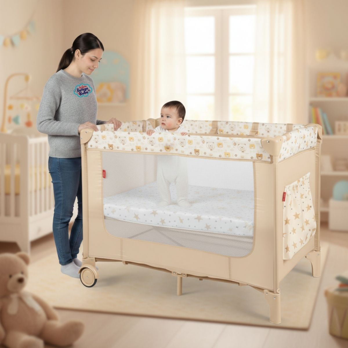 Cuna corral D´bebé Rest Beige