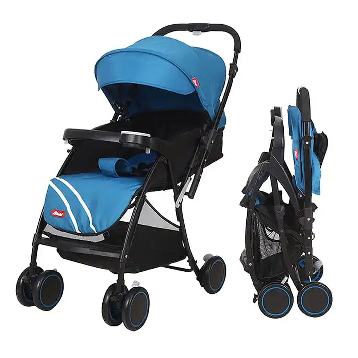 Carriola de mango reversible Lu Baby Azul.