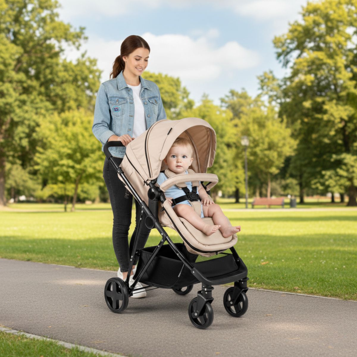 Carriola D Bebe Sistema De Viaje Travel System Prince Con Autoasiento Arena