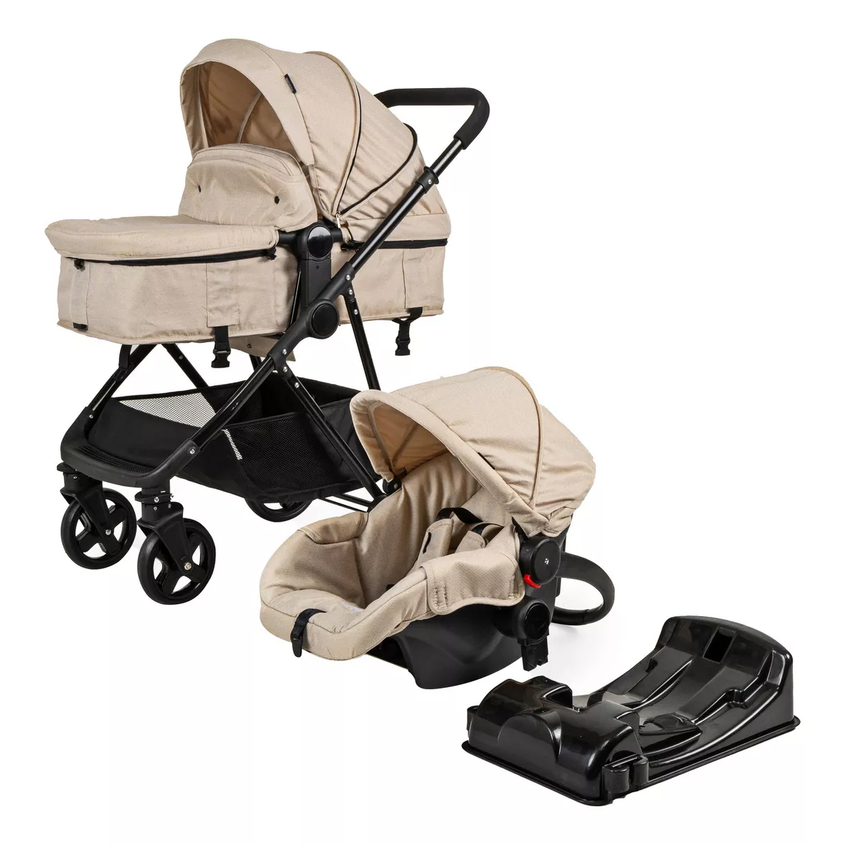 Carriola D Bebe Sistema De Viaje Travel System Prince Con Autoasiento Arena