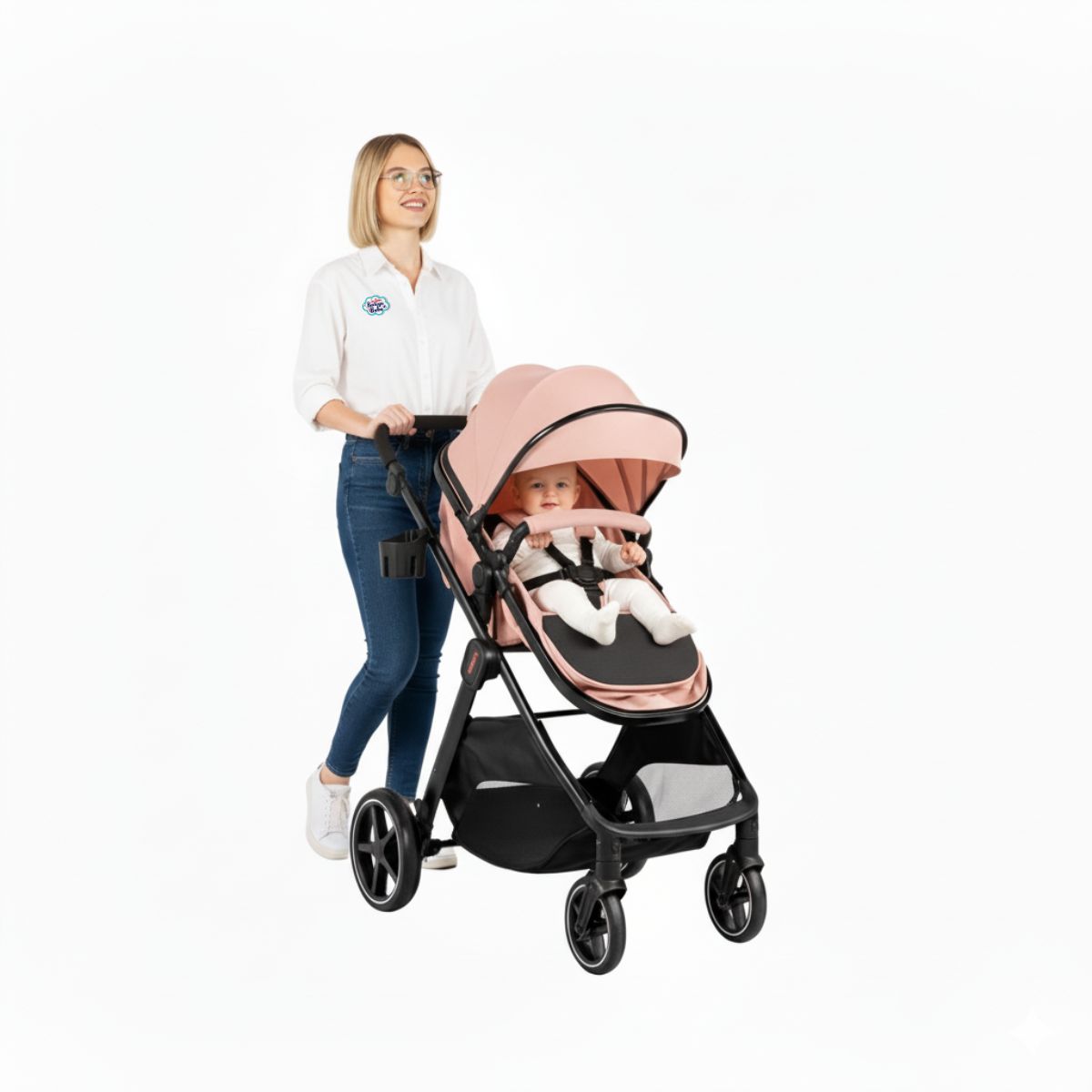 Carriola D Bebe Sistema De Viaje Travel System King Con Autoasiento 1a Etapa Rosa