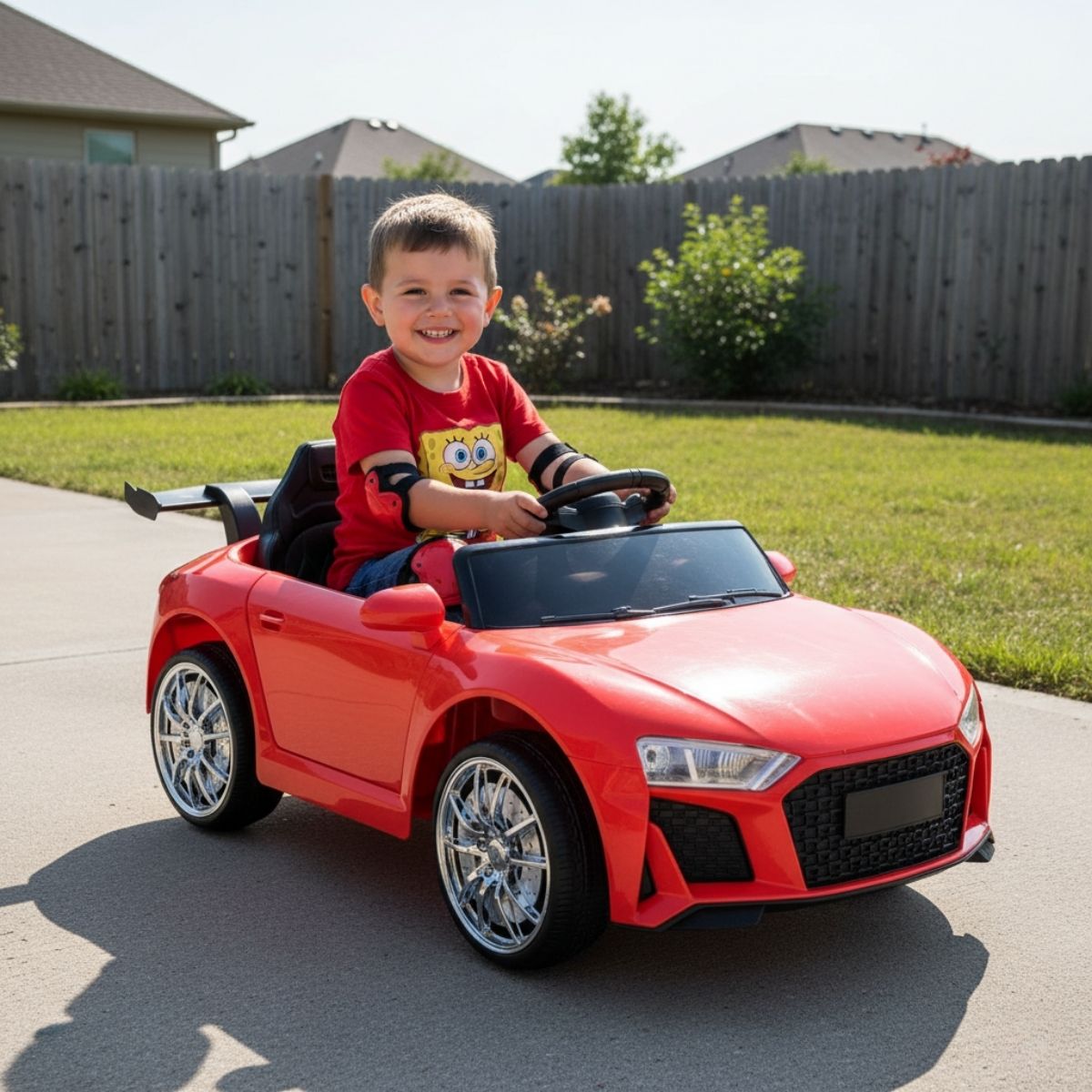 Carro Montable Electrico 6V Tipo Audi 915 Rojo