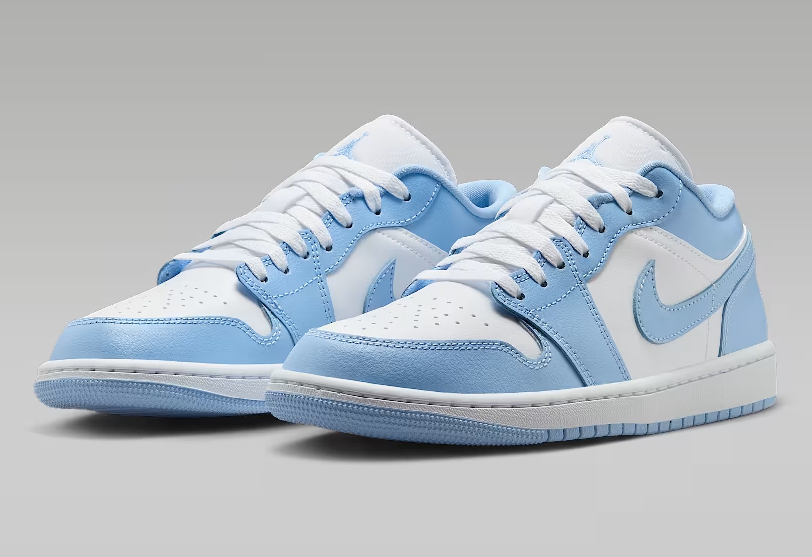 Tenis Air Jordan 1 Low Blanco/azul Mujer Tallas #23 al #26.5