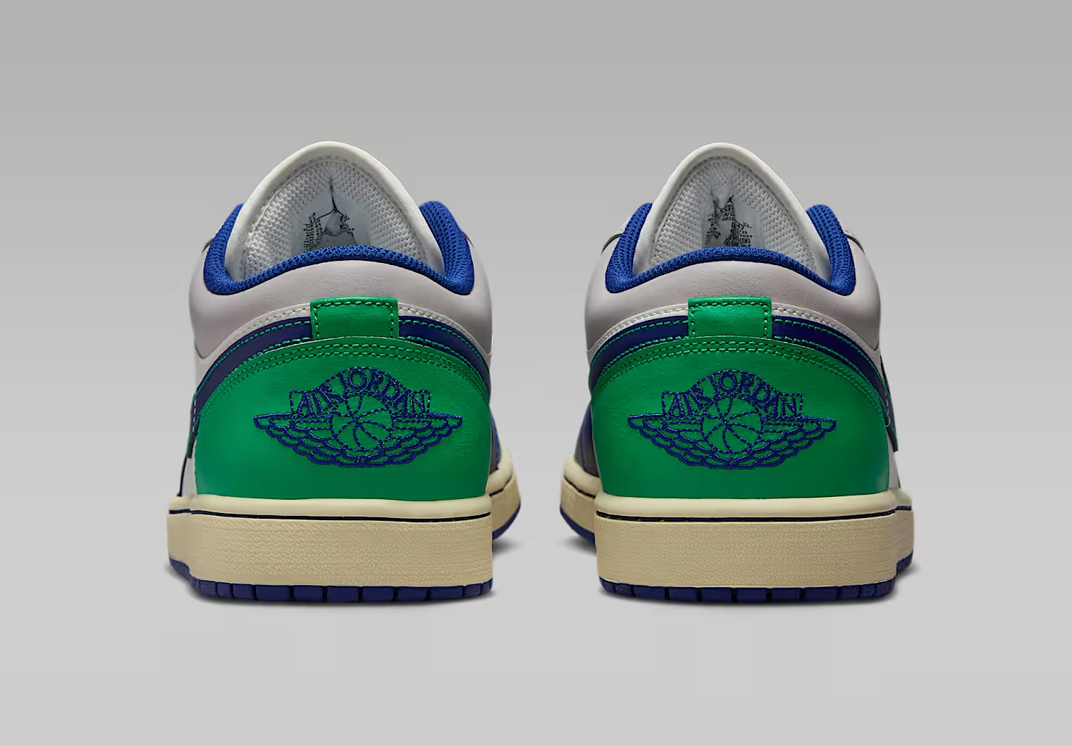 Tenis Air Jordan 1 Low Verde/gris/azul Hombre Tallas #25 al #29