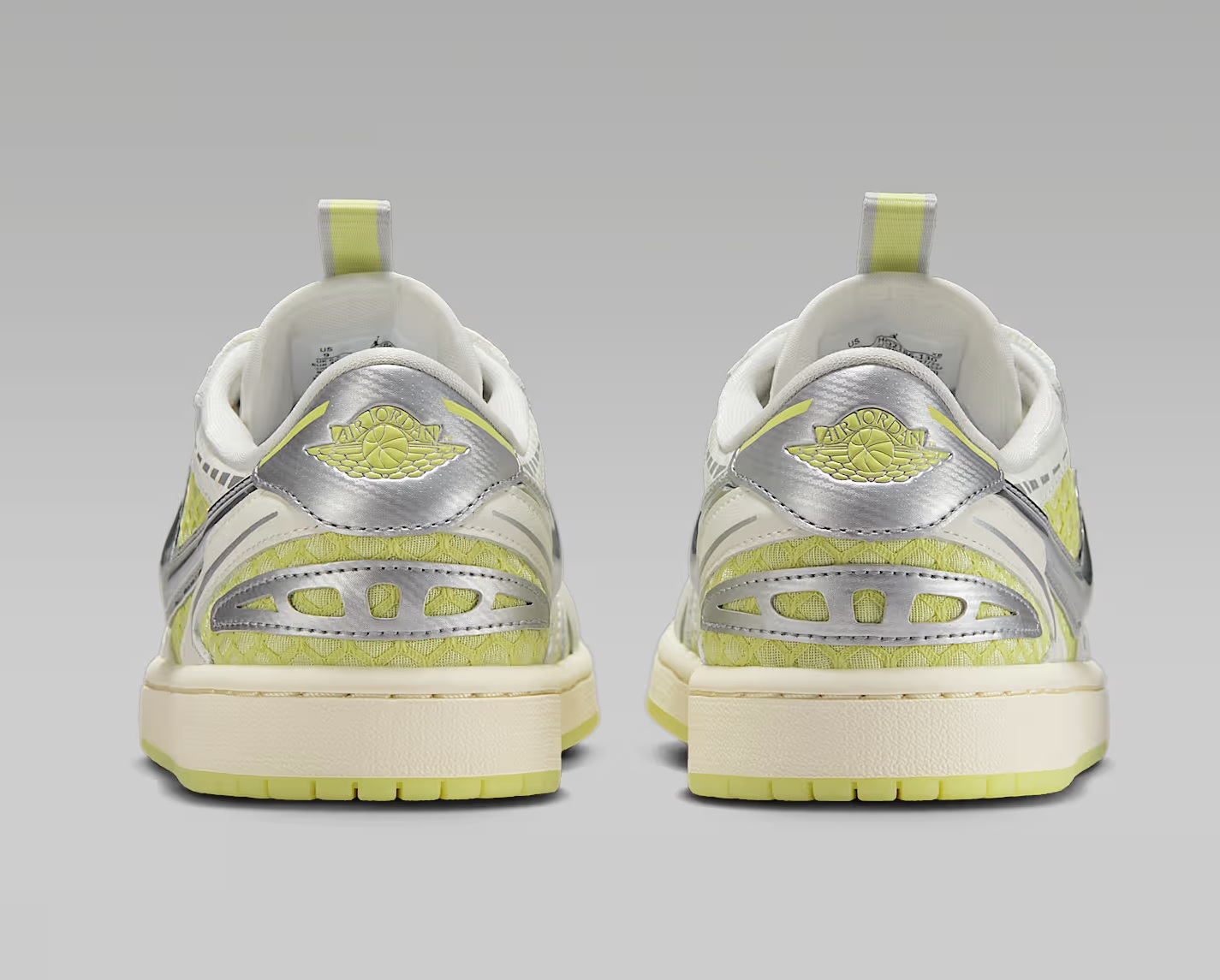 Tenis Air Jordan 1 Low Method of Make Verde/plata Mujer Tallas #23 al #26