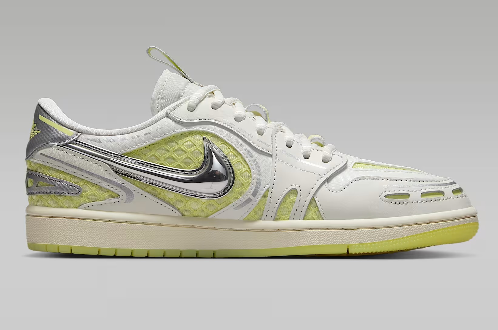 Tenis Air Jordan 1 Low Method of Make Verde/plata Mujer Tallas #23 al #26