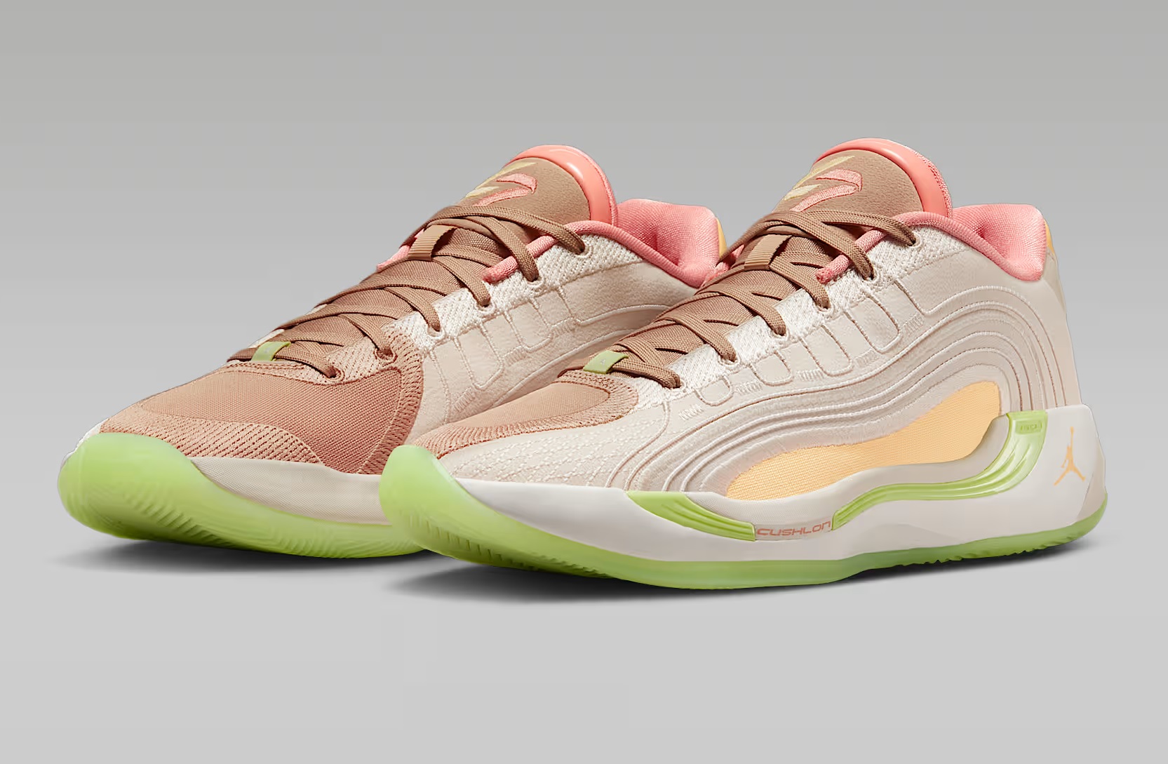 Tenis Jordan Luka 4 "Light Orewood and Tangerine"Marron/verde/naranja Hombre Tallas #26 al #28
