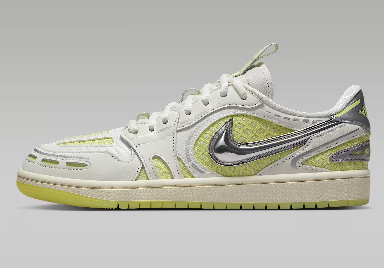 Tenis Air Jordan 1 Low Method of Make Verde/plata Mujer Tallas #23 al #26