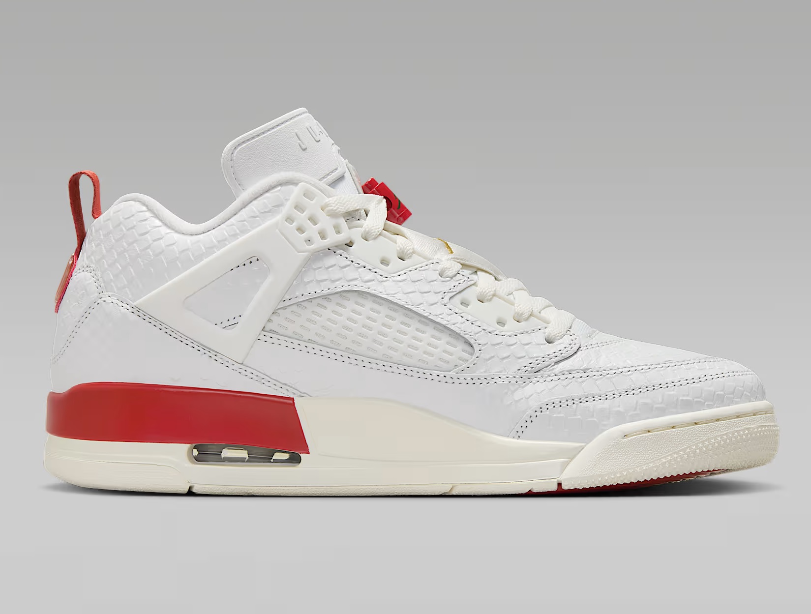 Tenis Jordan Spizike Low "El Vuelo" Blanco/rojo hombre Tallas #24.5 al #30