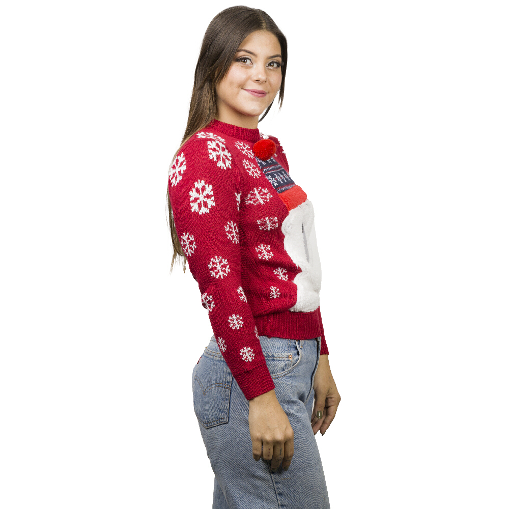 Suéter Navideño Para Mujer Uggly Sweater Oso Polar Navideño