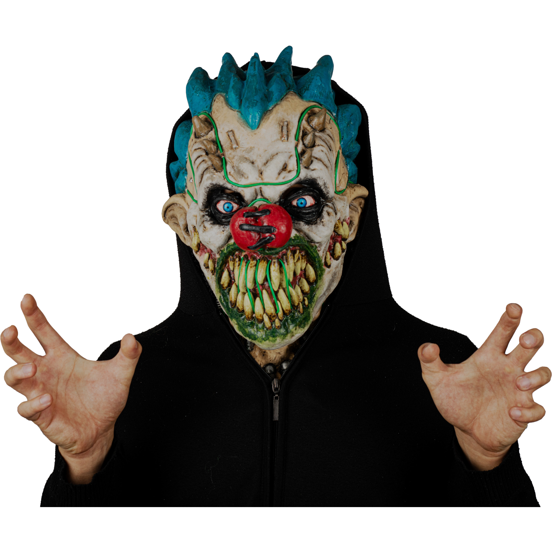 Máscara Payaso Maligno LED Clown Spikes Ghoulish Productions  Halloween