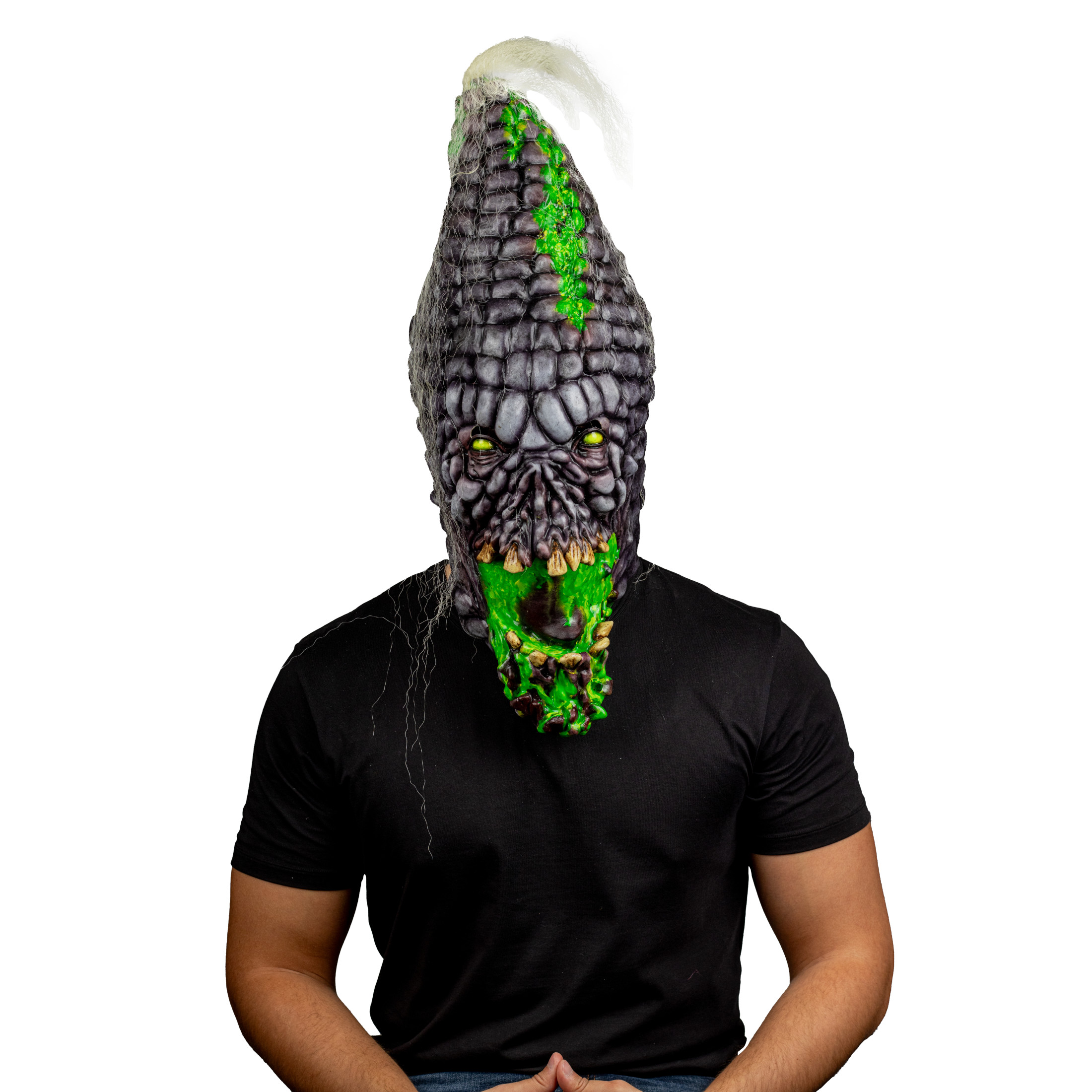 Máscara Mazorca Huitla Poseida Elote Radioactivo  Ghoulish Productions, Disfraz Halloween.