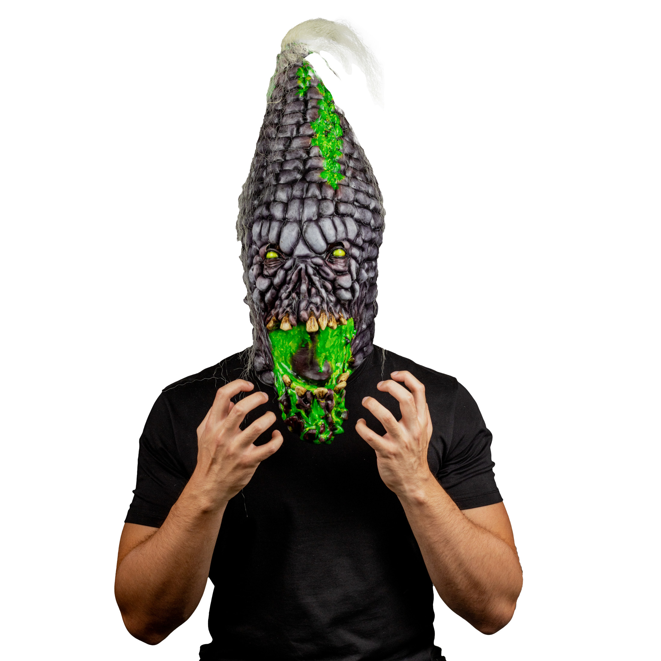 Máscara Mazorca Huitla Poseida Elote Radioactivo  Ghoulish Productions, Disfraz Halloween.