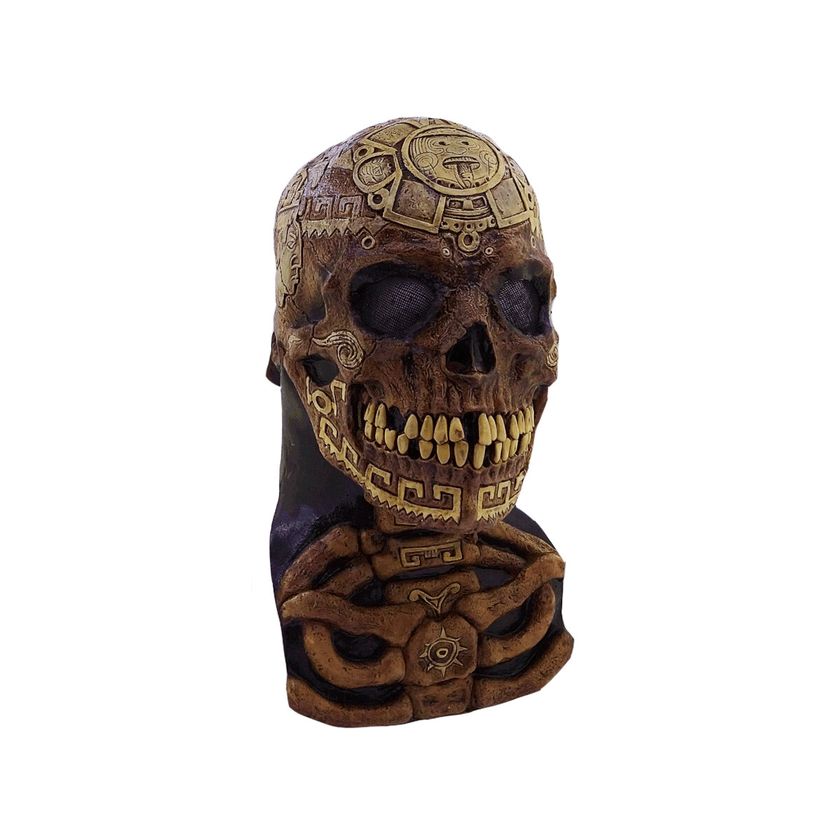Máscara De Calavera Azteca Ghoulish Productions Aztec Skull Disfraz Halloween