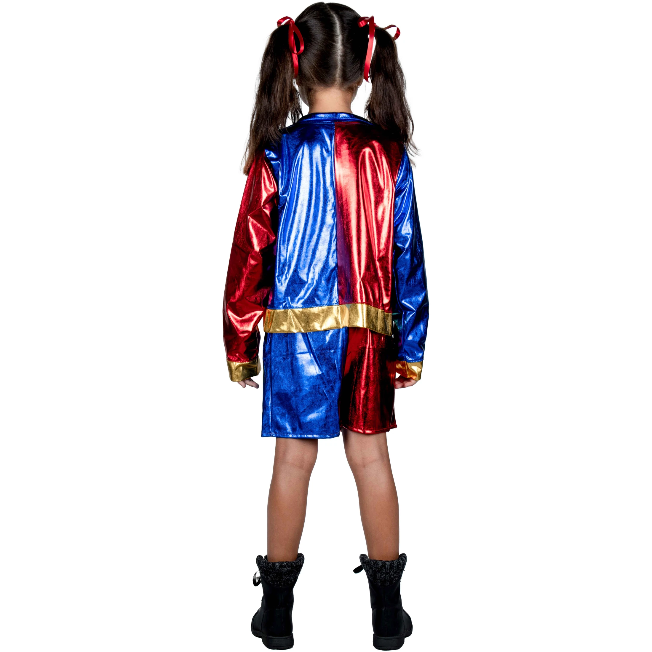 Disfraz De Harley Queen Para Niña, Licencia Oficial Dc Comics, Disfraz Para Niña Halloween