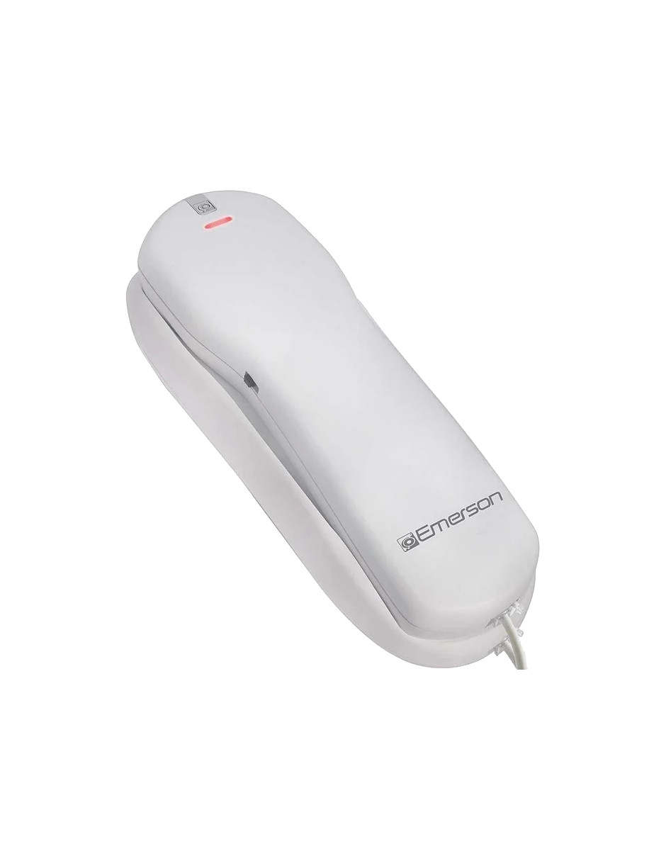 Téléphone Emerson Slimline EM2516BK – Identification D'appel, Noir Argenté, Neuf