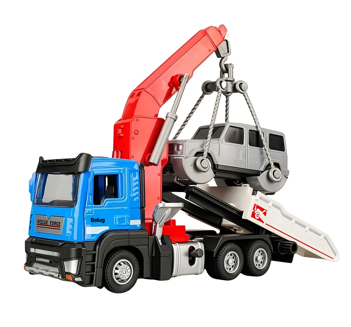 "Grúa De Ingeniería De Aleaciones Para Niños Con Luz "